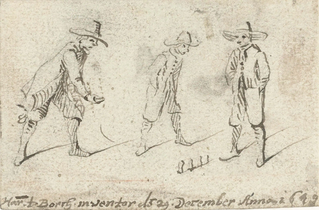 Drie jongens koten, Harmen ter Borch (1649 r.), Rijksmuseum Amsterdam